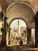 Francesco Guardi An Architectural Caprice before 1777 oil on canvas